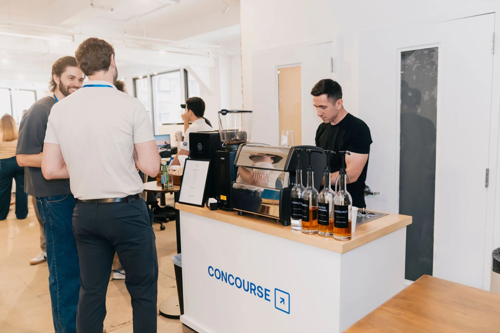 Zerno mobile espresso bar at a corporate event
