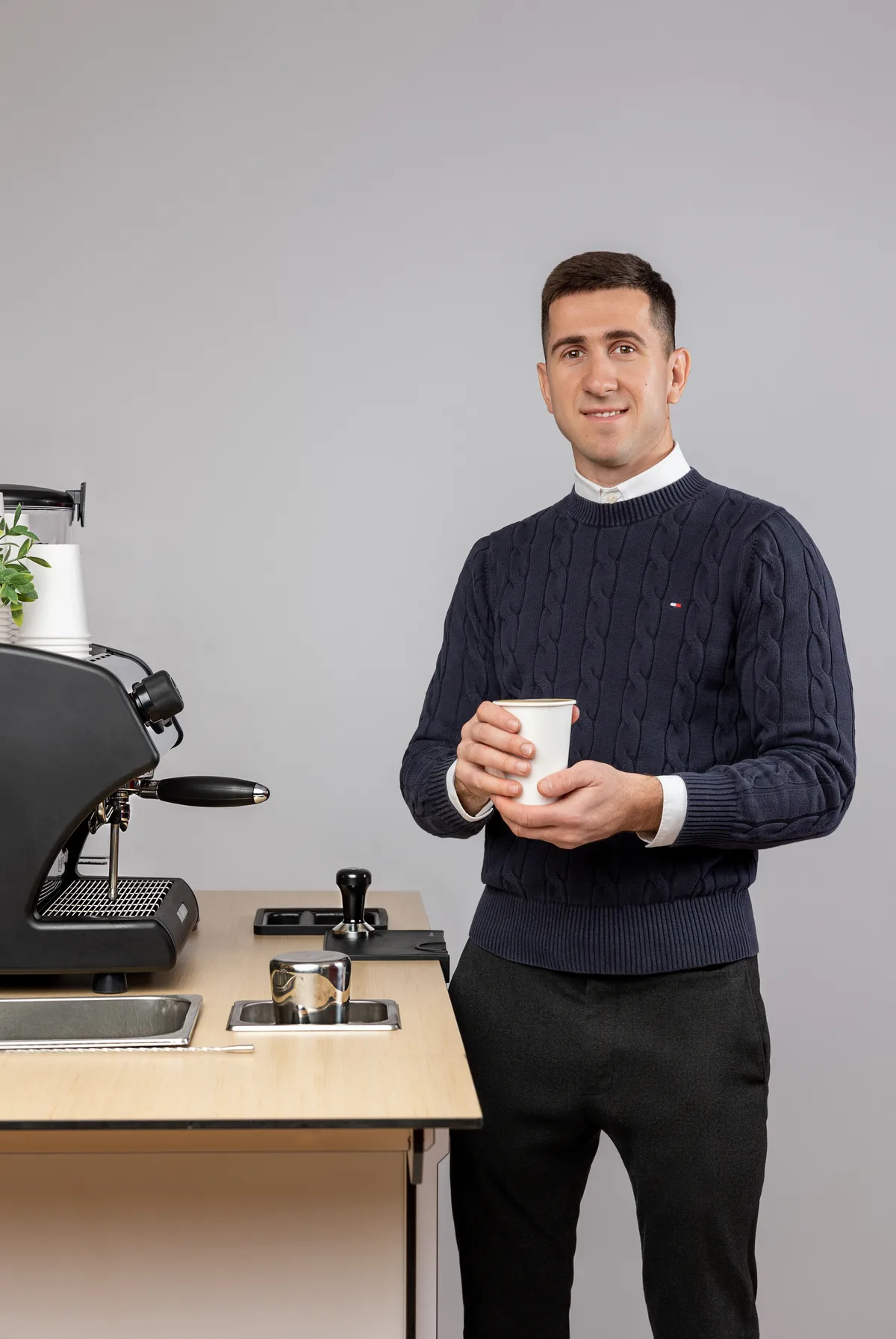 Portrait of the Zerno Coffee Cart founder