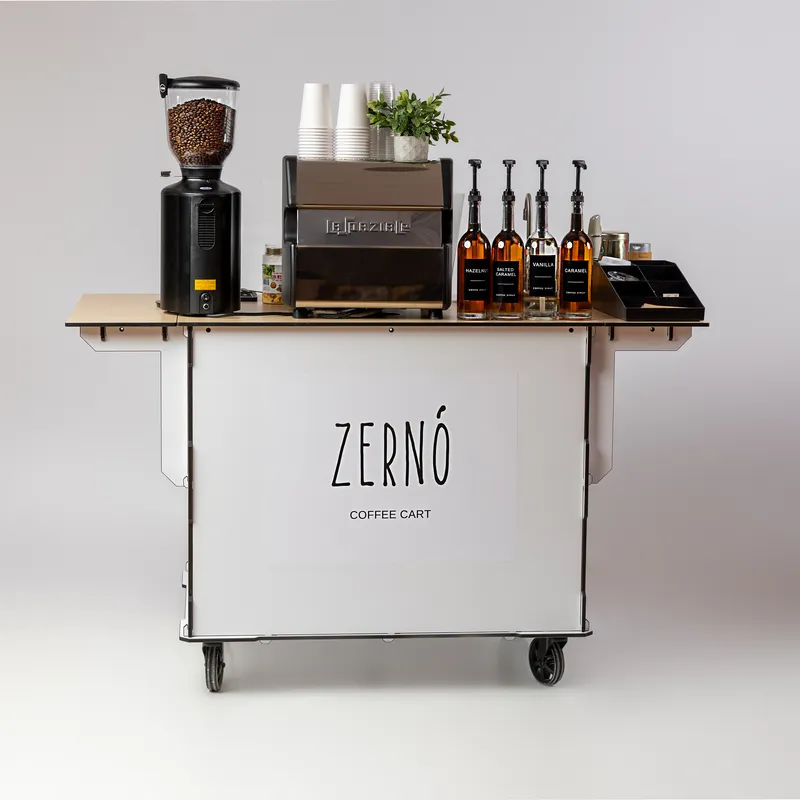 Branded mobile espresso bar