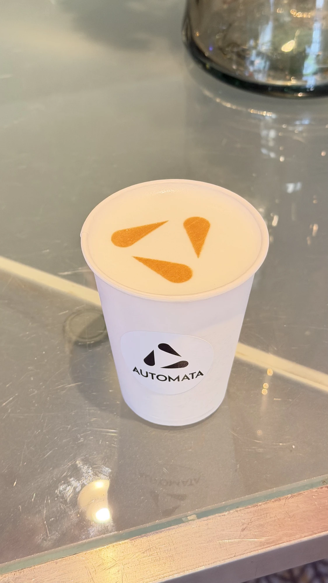 Custom branded espresso bar at an activation